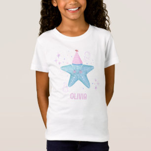 T-Shirt Fille de la première année Blue Starfish Fête Océa