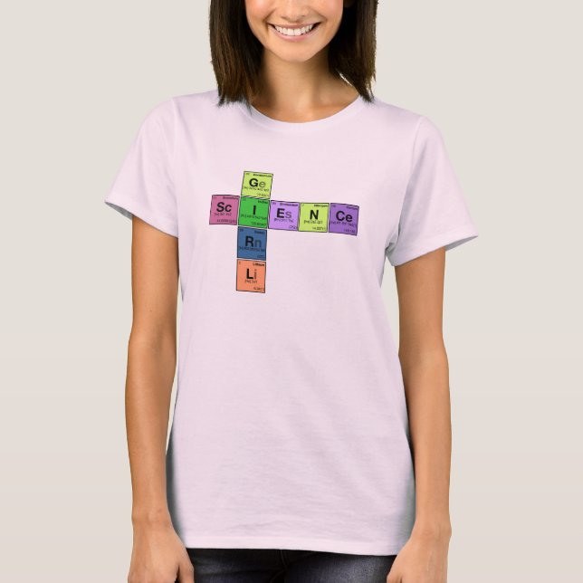 T-shirt FILLE DE LA SCIENCE ! Bousculade de Tableau (Devant)