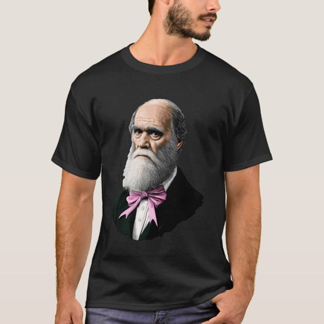 T-shirt Fille de la théorie de l'évolution de Charles Darw (Devant)