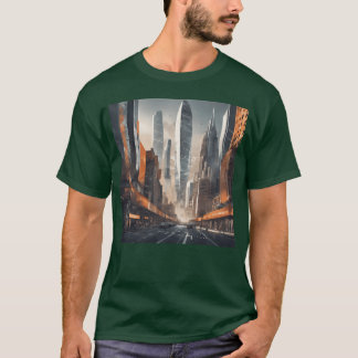 T-shirt fille de la ville du ciel