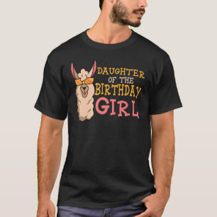 T-shirt Fille De L'Anniversaire Fille Lama Anniversaire Pa