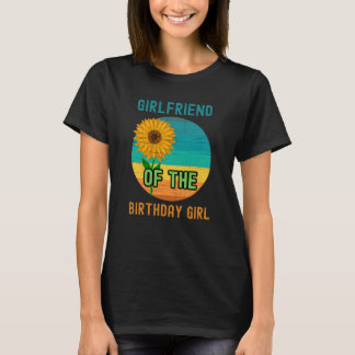 T-shirt Fille De L'Anniversaire Fille Tournesol Fête