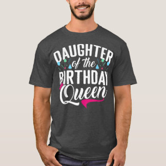 T-shirt Fille de l'anniversaire Reine Maman Anniversaire