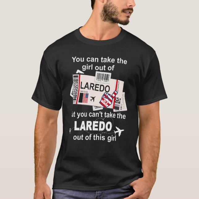 T-shirt Fille de Laredo Boarding Pass Vol Billet Lar (Devant)