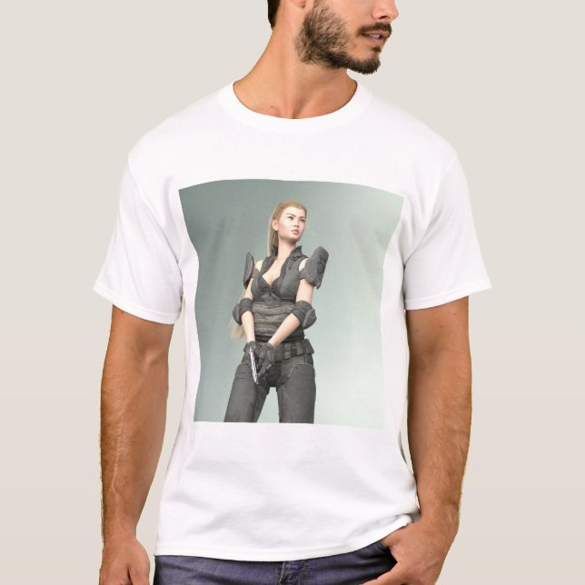 T-shirt Fille de l'armée 3 - Impression d'art (Devant)