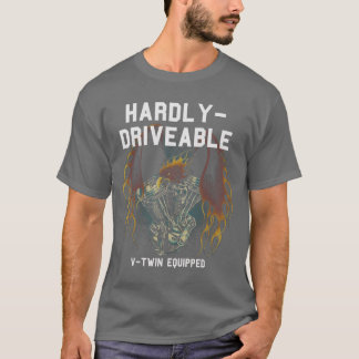 T-shirt Fille de l'art du moteur de chopper Flame Eagle vi