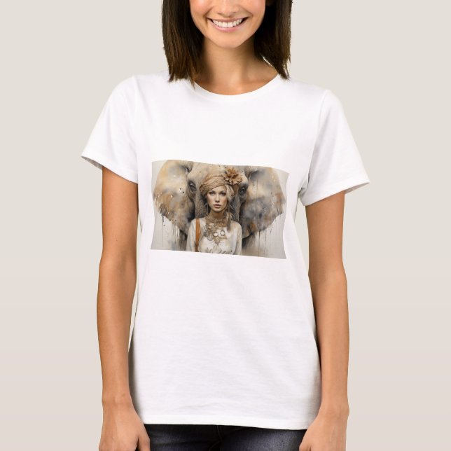 T-shirt Fille de l'éléphant (Devant)