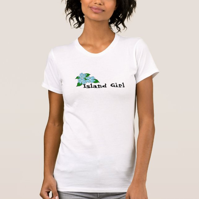 T-shirt Fille de l'île (Devant)