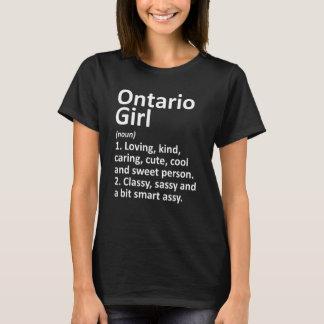 T-shirt Fille de l'Ontario Oh Ohio Ville Drôle Maison Raci