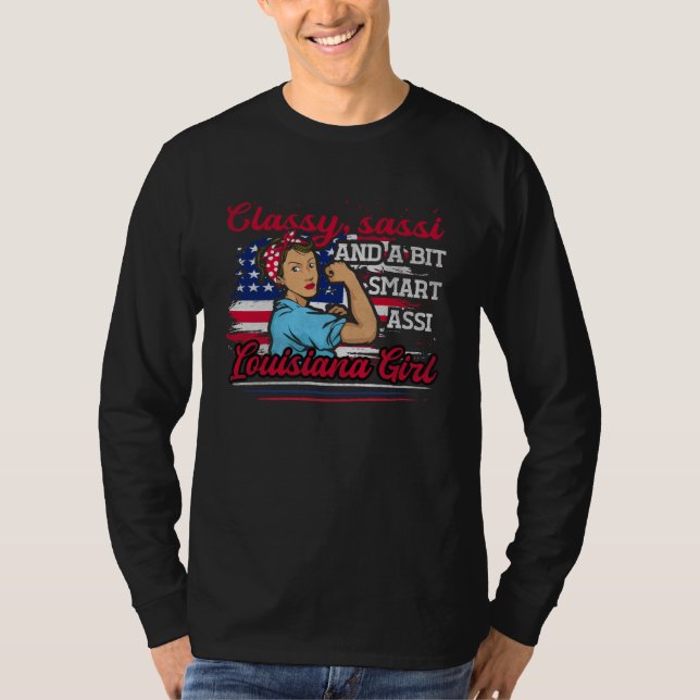 T-shirt Fille de Louisiane Sassi Élégante et un peu malign (Devant)