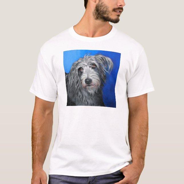 T-shirt Fille de Lurcher de "joli pavot" - (Devant)