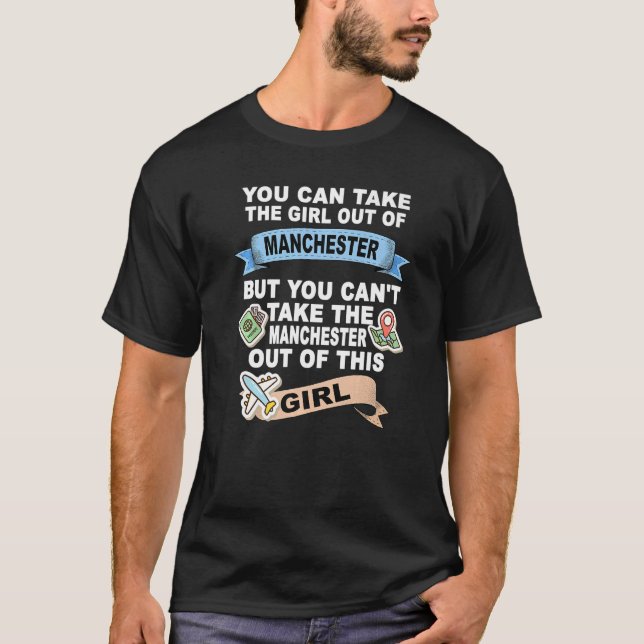 T-shirt Fille de Manchester Relocation de Manchester (Devant)