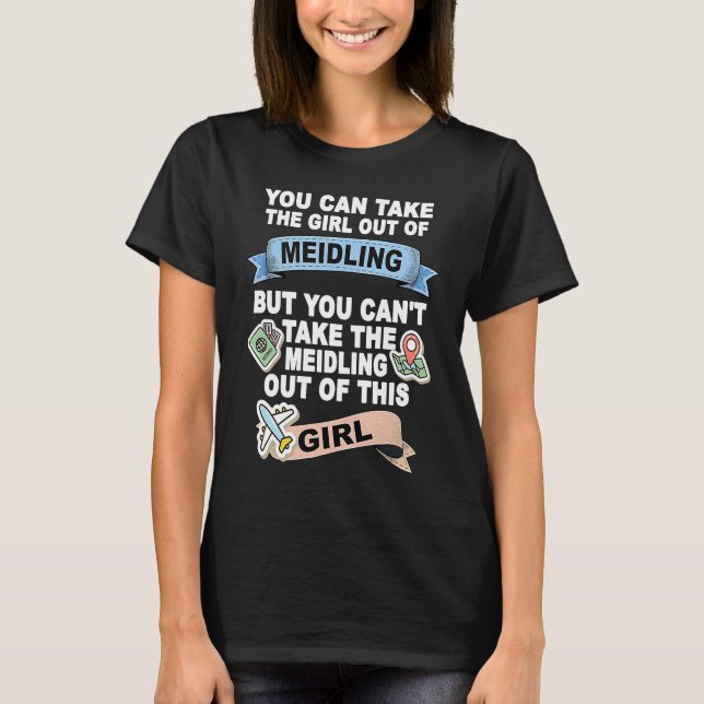 T-shirt Fille de Meidling Relocalisation de Meidling (Devant)
