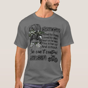 T-shirt Fille de motards détestée par beaucoup aimé par Pl