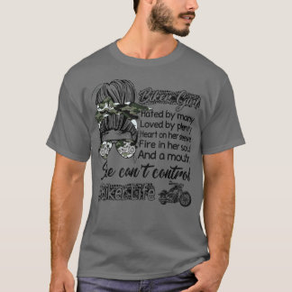 T-shirt Fille de motards détestée par beaucoup aimé par Pl