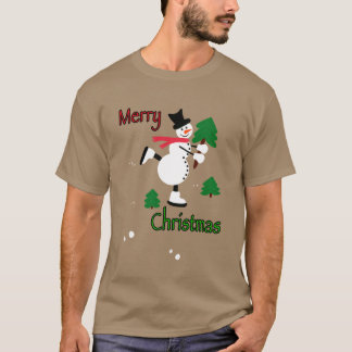 T-shirt Fille de neige de Noël