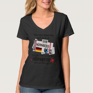 T-shirt Fille de Nuremberg - Carte d'embarquement de Nurem