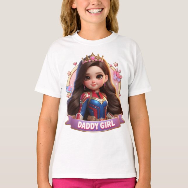 T-shirt fille de papa (Devant)