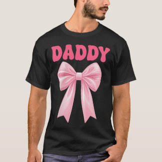 T-shirt Fille de Papa Anniversaire Ensemble Coquette Rose