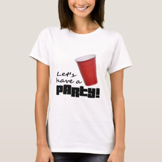 T-shirt Fille de partie - débardeur rouge drôle de tasse