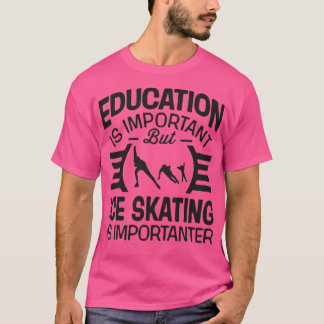T-shirt fille de patinage