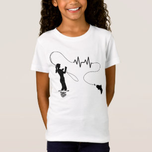 T-Shirt Fille de pêche à la mouche