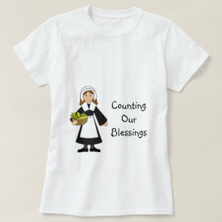T-shirt Fille de pèlerin de Thanksgiving