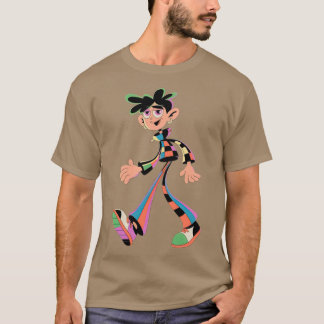 T-shirt Fille de personnage de dessin animé excentrique de