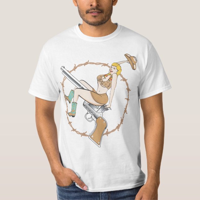 T-shirt Fille de pin-up (Devant)
