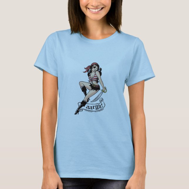 T-shirt Fille de pirate (Devant)