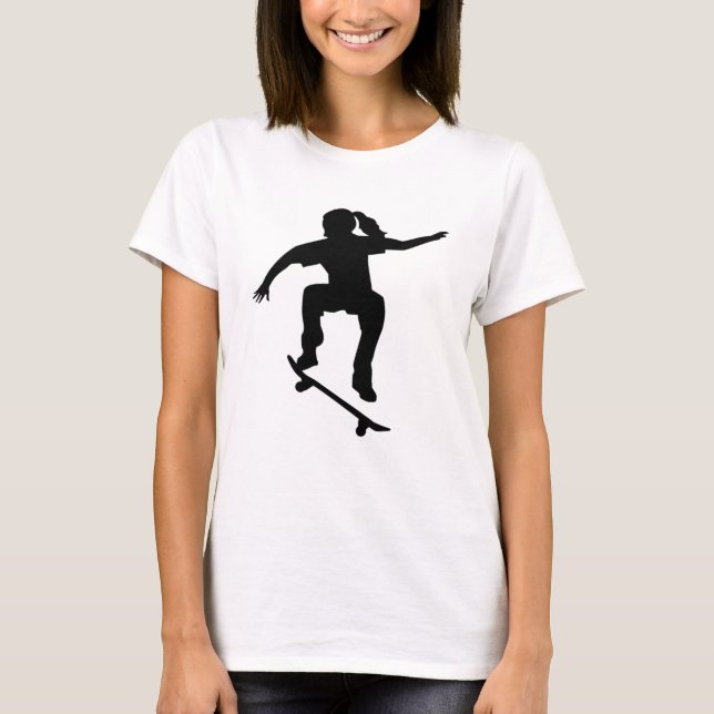 T-shirt Fille de planchiste (Devant)