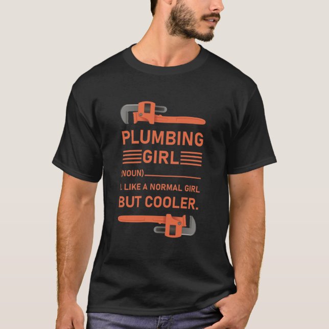 T-shirt Fille de plomberie - plomberie (Devant)