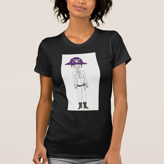 T-shirt Fille de point de pirate (Devant)