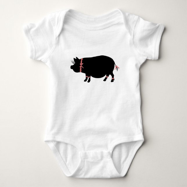 T-shirt Fille de porc de Bellie de pot (Devant)