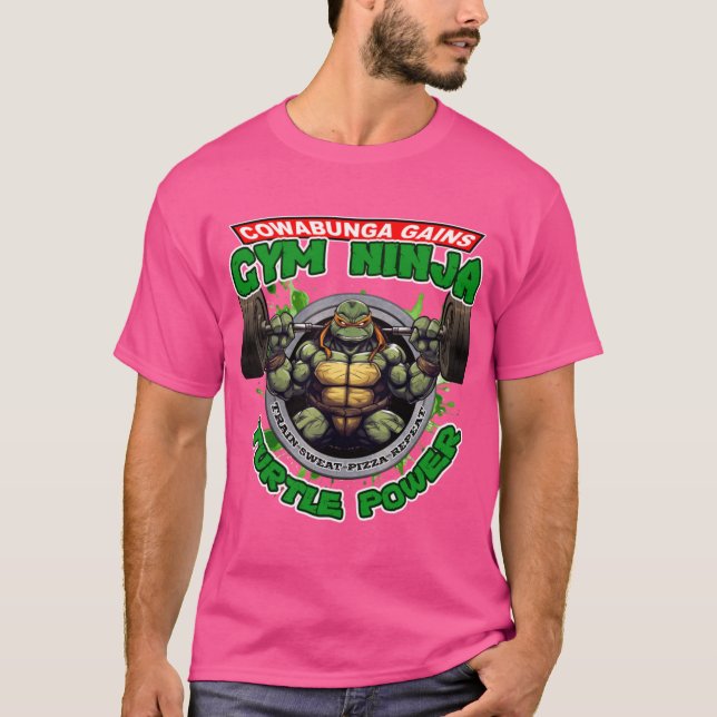 T-shirt Fille de pouvoir de Gym Ninjaurtle (Devant)