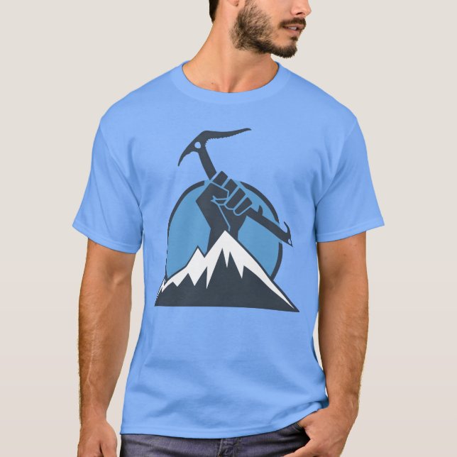 T-shirt Fille de puissance d'escalade de glace (Devant)