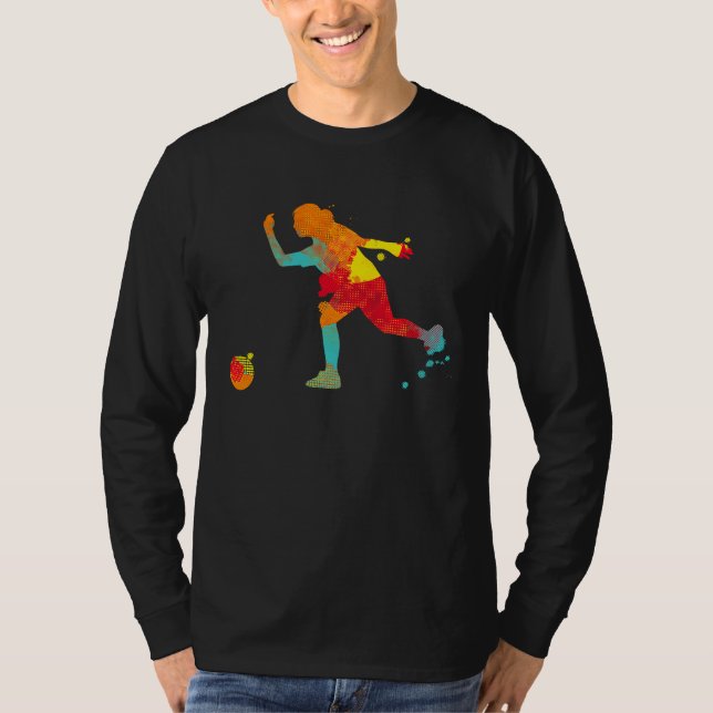 T-shirt Fille de quille de boule de quille de bowling Frap (Devant)