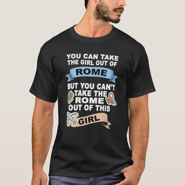 T-shirt Fille de Rome Relocation de Rome (Devant)