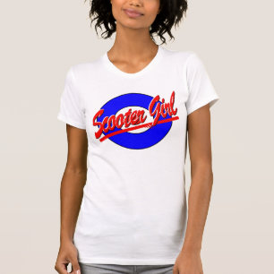 T-shirt Fille de scooter avec la cible