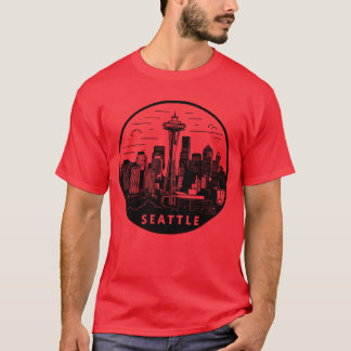T-shirt Fille de Seattle Ville Washington États-Unis
