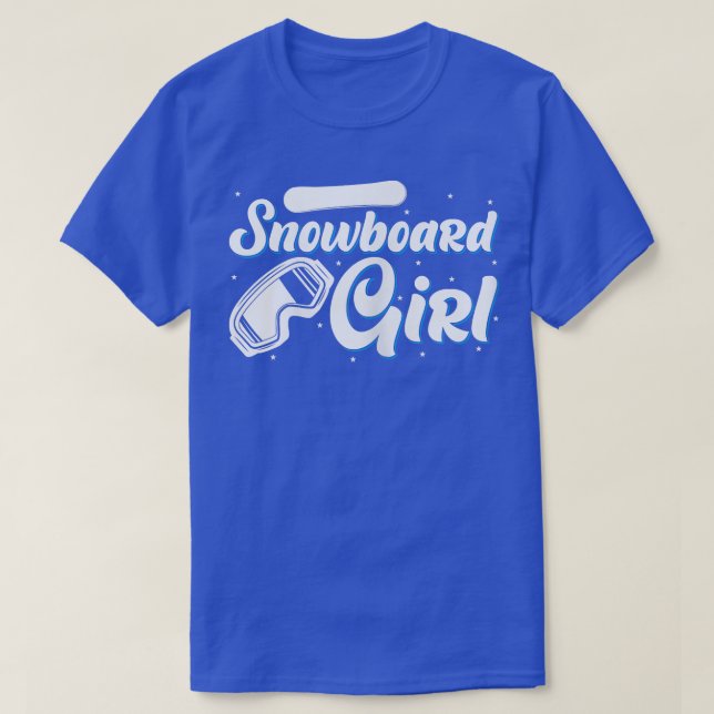 T-shirt Fille de snowboard (Design devant)
