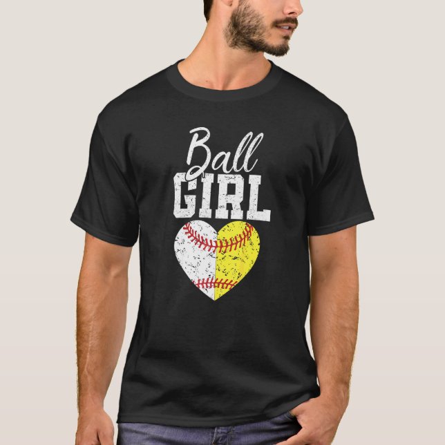 T-shirt Fille de softball pour femme lanceuse receveuse Fê (Devant)