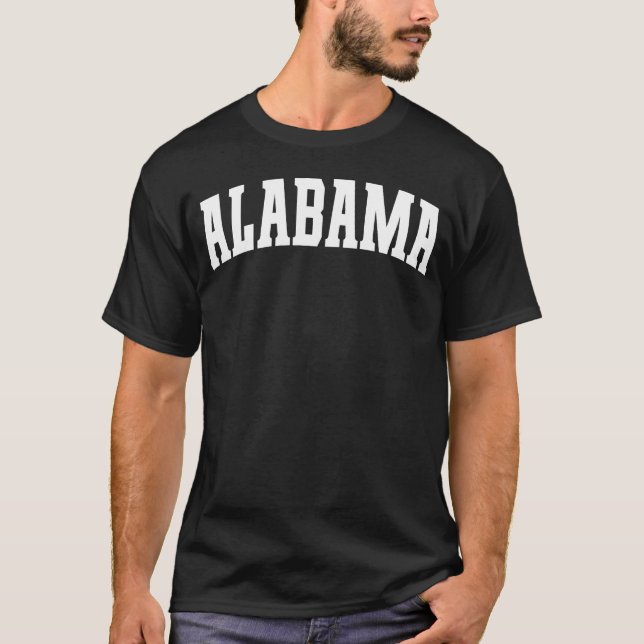 T-shirt fille de style universitaire de l'Alabama (Devant)