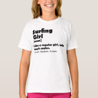 Fille de surf Définition drôle Surfeuse Femmes Fil
