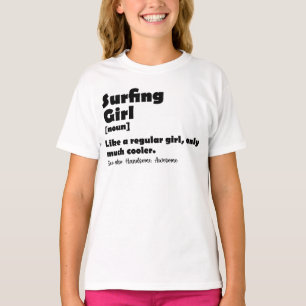 T-shirt Fille de surf Définition drôle Surfeuse Femmes Fil