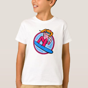 T-shirt Fille de surfeur