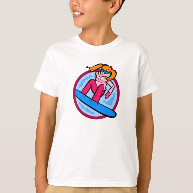 T-shirt Fille de surfeur (Devant)