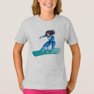 T-shirt Fille de surfeur de Manga