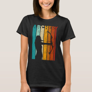 T-shirt Fille de tir à l'arc Sports Arc Chasse Archer Flèc