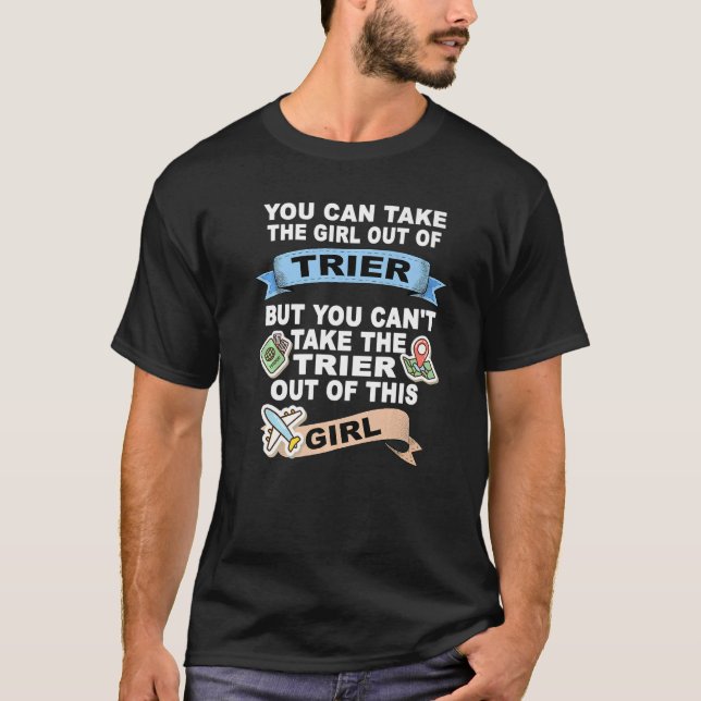 T-shirt Fille de Trier Relocalisation de Trier de Trier (Devant)